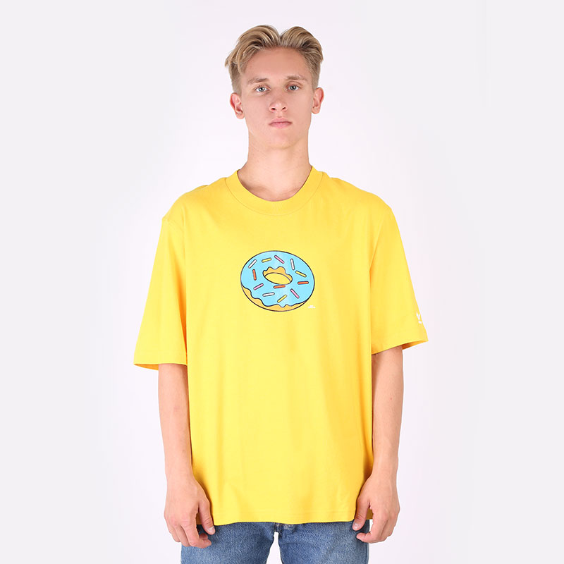 мужская желтая футболка adidas SMPS DOH TEE HA5818 - цена, описание, фото 3